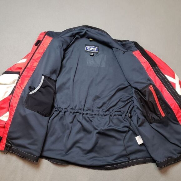 Pure Polaris riding jacket, ski snow snowmobile jacket red white black men’s XXL - Picture 8 of 14